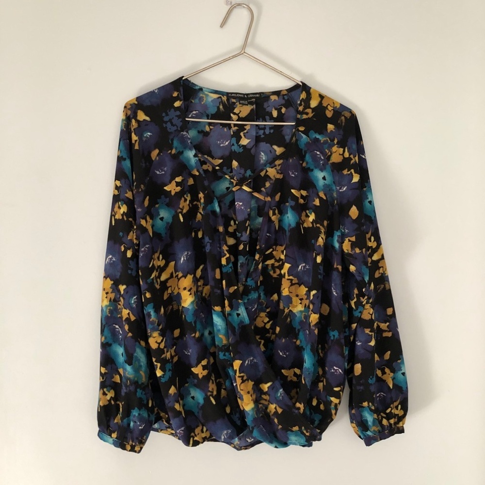 Faux Wrap Blouse